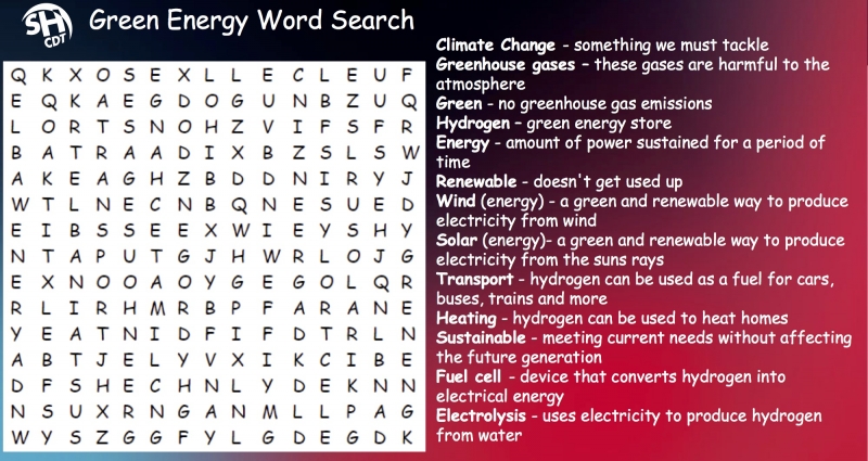 Green Energy Wordsearch